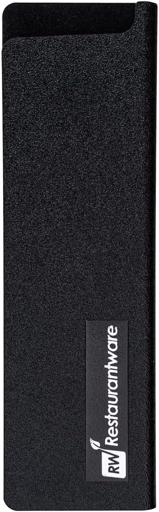 Restaurantware Sensei 6.5 x 2 Inch Knife Sleeve 1 Knife Protector - Fits Utility Knife Felt Lining Black Plastic Knife Blade Guard Durable Cut-Proof by Restaurantware