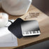 3dRose Black Piano Edge - Baby Grand Keyboard Music Design for Pianist Gifts - Soft Coasters, Set of 8