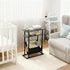 Narrow Small Side Table for Small Spaces - Slim End Table with Magazine Rack - Narrow End Table Living Room Couch Side