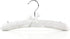 HANGERWORLD Small Kids Satin Padded Hangers - Pack of 3, 11.8inch Soft White for Nursery