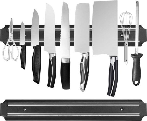 Magnetic Knife Strips, 15 Inch Set of 2, Kitchen Utensil Holder, Knife Storage Rack, Multipurpose Tool Holder