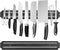 Magnetic Knife Strips, 15 Inch Set of 2, Kitchen Utensil Holder, Knife Storage Rack, Multipurpose Tool Holder