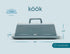 Countertop, Butter Dish with Lid for by Kook, Ceramic Dish Tray with Cover, Kitchen Keeper, Container, Holder (Casper