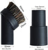 Vacuum Attachments Accessories Cleaning Kit, Brush Nozzle Crevice Tool for 1 1/4 inch & 1 3/8 inch Standard Hose, 6pcs