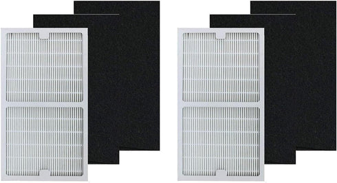 BBT BAMBOOST Filters C Compatible with Idylis Air Purifier IAP-10-200 & IAP-10-280, 2 pcs HEPA Filter & 4 Carbon