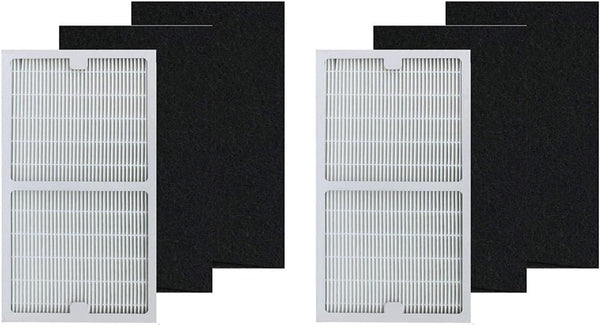 BBT BAMBOOST Filters C Compatible with Idylis Air Purifier IAP-10-200 & IAP-10-280, 2 pcs HEPA Filter & 4 Carbon