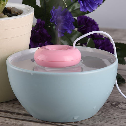 USB Donuts Humidifier Mini Cute Mist Humidifier for Home, SPA, Car Travel Use