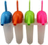 4 Pack Ice Lolly Popsicle Molds with Straw BPA Free Freezer Pop Mold Maker for Juice Yogurt Fruit Kids