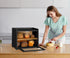 Natree Countertop, 2 Counter, Bamboo Bread Box for Kitchen Large Bread Storage Container Bin Layer Breadbox Holder