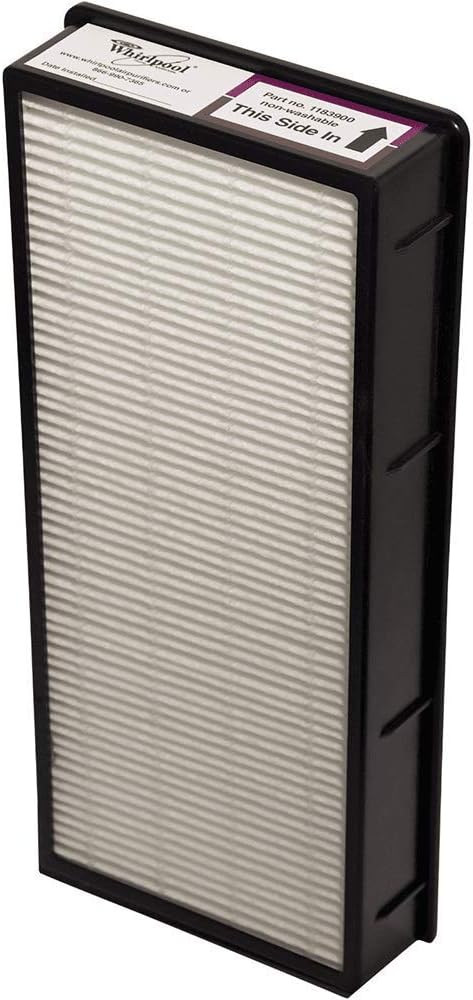 Whirlpool 1183900 HEPA Filter for Tower Air Purifier, Fits Models APT30010M, APT40010R, APT42010M, APT50010M