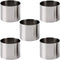 5Pcs Round Cake Rings Mold, 2-Inch Mini Cake & Pastry Ring, Stainless Steel Mousse Dessert Rings Set