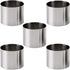 5Pcs Round Cake Rings Mold, 2-Inch Mini Cake & Pastry Ring, Stainless Steel Mousse Dessert Rings Set