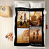 AOFUN 4 8 Personalized Photo Blanket, Photos Custom Blankets Photo Blankets Customize for Mom Grandma Wife Women from