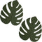 Silicone Trivet Mat Set of 2, Monstera Pot Holders for Hot Pots, Non-Slip Coasters for Kitchen Countertops