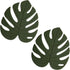 Silicone Trivet Mat Set of 2, Monstera Pot Holders for Hot Pots, Non-Slip Coasters for Kitchen Countertops