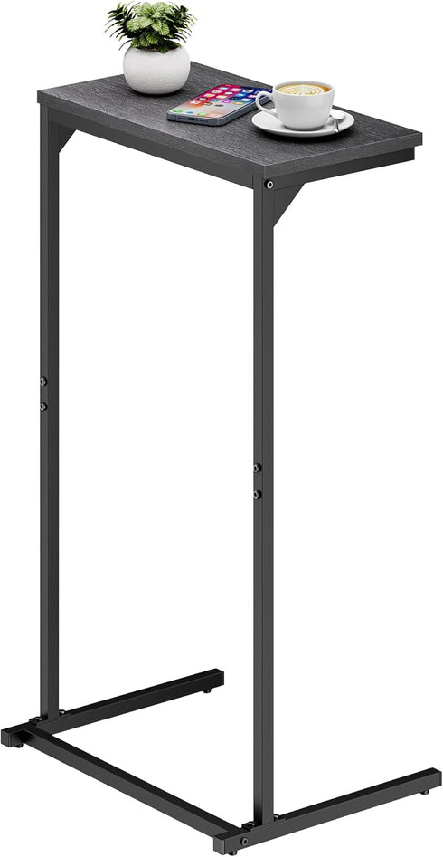 28.7 inch TB01BK071 TUTOTAK C Shaped End Table, Tray Table, Small Side Table, Tall Couch Table, Tv Tray, Sofa Table