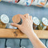 OLYCRAFT 15Pcs Wood Spice Jars Lids, Bamboo Lid Fits 4 Oz Square Spice Jars, Kitchen Organization