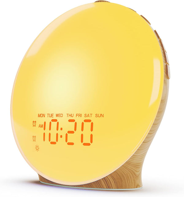 JALL Wake Up Light Sunrise Alarm Clock for Kids, Heavy Sleepers, Bedroom,