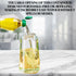2-in-1 16oz/470ml Oil Dispenser and Sprayer, Glass Olive Oil Spray Bottle for Cooking, Leakproof and Refillable Oil