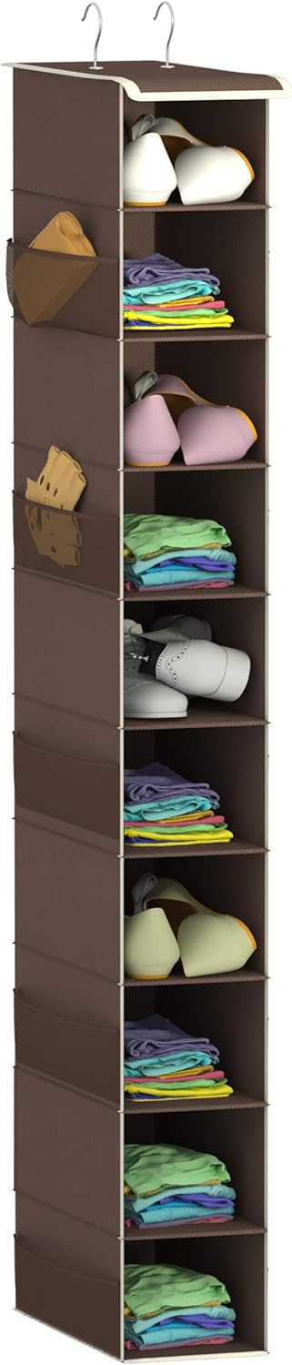 Libeder Shoe Organizer for Closet,10-Shelf Hanging Shoe Rack Organizer Closet Organizers and Storage