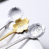 12-Pack Flower Spoons by IRONX, 18/0 Stainless Steel, Creative Cute Tableware, Mini Teaspoon Dessert Spoons