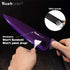 Wanbasion Professional Kitchen Knife Set, Purple, Stainless Steel, Dishwasher Safe with Covers