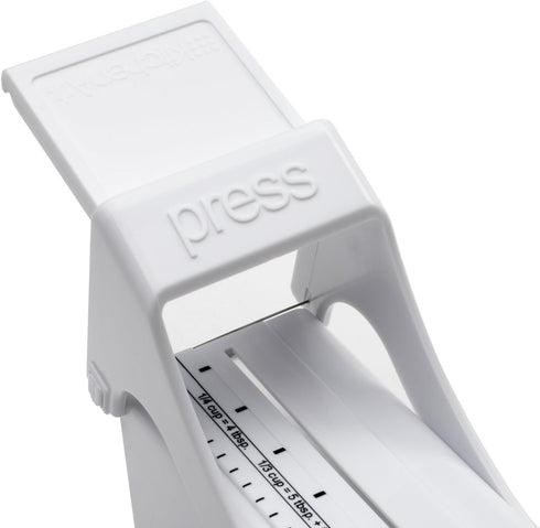 KitchenArt Buttermate Butter Cutter Slicer, White Measuring Dispenser