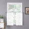 Tollpiz Sheer Tier Curtain, Linen Textured Half Kitchen Curtains, 25 x 36 inches Long, White, Set of 2 Panels