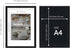 A4 Black Frame, Display 6x8 Picture with Mat or 8.27x11.69 Inch Without Mat