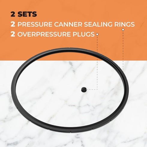 2Pcs 09985 Pressure Canner Sealing Ring Replacement for Presto 01745 01751 01755 01781 01782 Pressure Cooker Parts