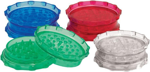 Large Acrylic Grinder, Assorted Colors, Approx 3.25 x 1 Inches