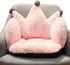 Crown Office Soft Cushion Plush Comfort Seat Pad, Cozy Warm Seat Pillow for Armchair, Relieves Back Coccyx Pain