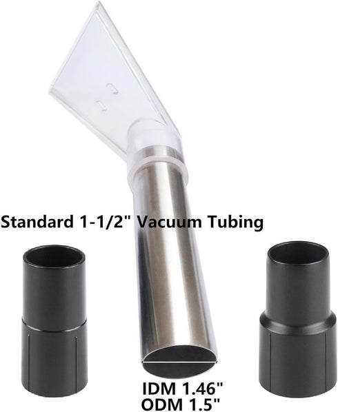 TunaMax Extractor Tool Hand Wand, Clear Head for Upholstery & Carpet Cleaning, Car Detailing Vacuum Wand