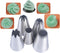Large Piping Tips Set for Cake Cream Decorating, Icing Nozzle for Cupcakes, Cakes, Cookies (1A, 1C, 1E, 356, 9FT)