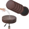FUANGUI Bar Stool Covers Round Set of 6, Waterproof PU Bar Stool