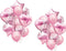 28Pcs Happy Birthday Party Decorations, Confetti Balloons 18" Star Heart Foil Balloons for Women Wedding Decor