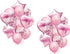 28Pcs Happy Birthday Party Decorations, Confetti Balloons 18" Star Heart Foil Balloons for Women Wedding Decor