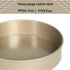 Glad Round Baking Pan, Nonstick Heavy Duty Metal Bakeware for Cakes and Desserts, Gold