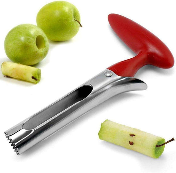 AKIRO Apple Corer, Stainless Steel Kitchen Gadget Tool for Fruit Seeder, Core Remover for Apple and Pear