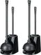 Qaestfy Toilet Plunger and Brush Set for Bathroom Cleaning, 2-in-1 Long Handle