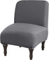 Armless Accent Chair Cover, Large Size Armless Slipper Chair Slipcover, Stretch Universal