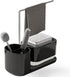 Kitchen Soap Dispenser Set with Tray and Sponge Holder, 3-in-1 Kitchen Sink Countertop Storage Organizer