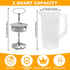 1 Pack 2 64oz Mixing Pitcher for Drinks, Quart/ Plastic Water Pitcher with LidEasy-Mix Juice ContainerAngled Plastic