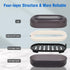 AIMAIAIMAI Travel Soap Container, Leakproof Soap Box, Travel Soap Holder with Removable Draining Layer, Portable Soap