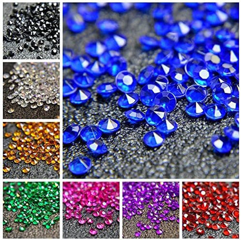 5000 pcs/Pack Wedding Table Scatter Confetti Crystals, 6 mm Rhinestones for Decorations
