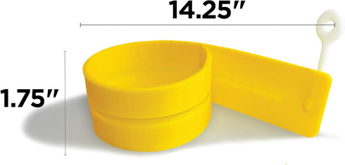 EggXactRing Adjustable Silicone Egg Ring, Food Ring for Baking, Molding, Presenting, Yellow