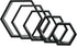 PHOENANCEE Hexagon Floating Shelves, Set of 5 Wall Mounted Wood Honeycomb Storage for Home Room Decor