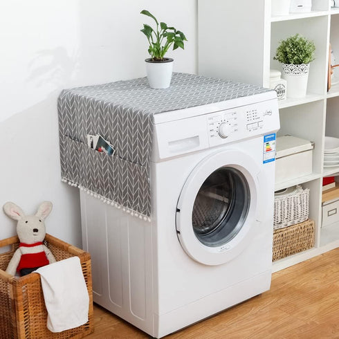 SEWACC Anti-Slip Refrigerator Cover - Fridge, Dryer, Washer Top Protector Mat, Washing Machine Sofa Cover