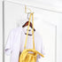 Hotop 2 Pcs Over The Door Hooks, Sturdy Valet Hanger for Clothes, Coats, Towels, Scarves, Champagne Gold