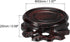 50mm Pack 2 MECCANIXITY Wooden Stand Holders Displays Base Diameter Black for Vase Bonsai Stone